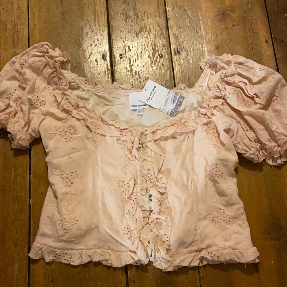Skylar + Madison pink top